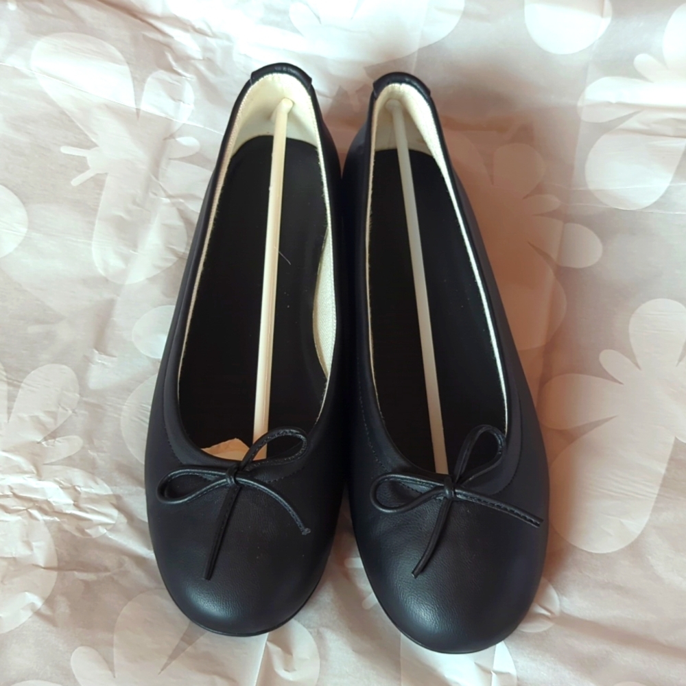 Von Holzhausen Ballet Flat, Banbü, size 7, in Black